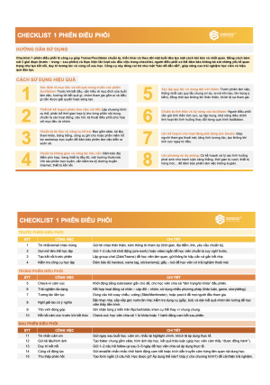 Tài liệu Checklist 01 phiên điều phối